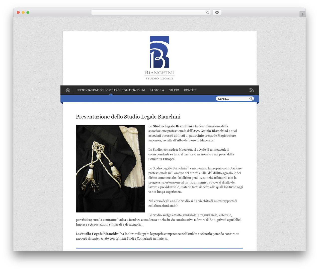 WordPress theme Crisp - studio-bianchini.it