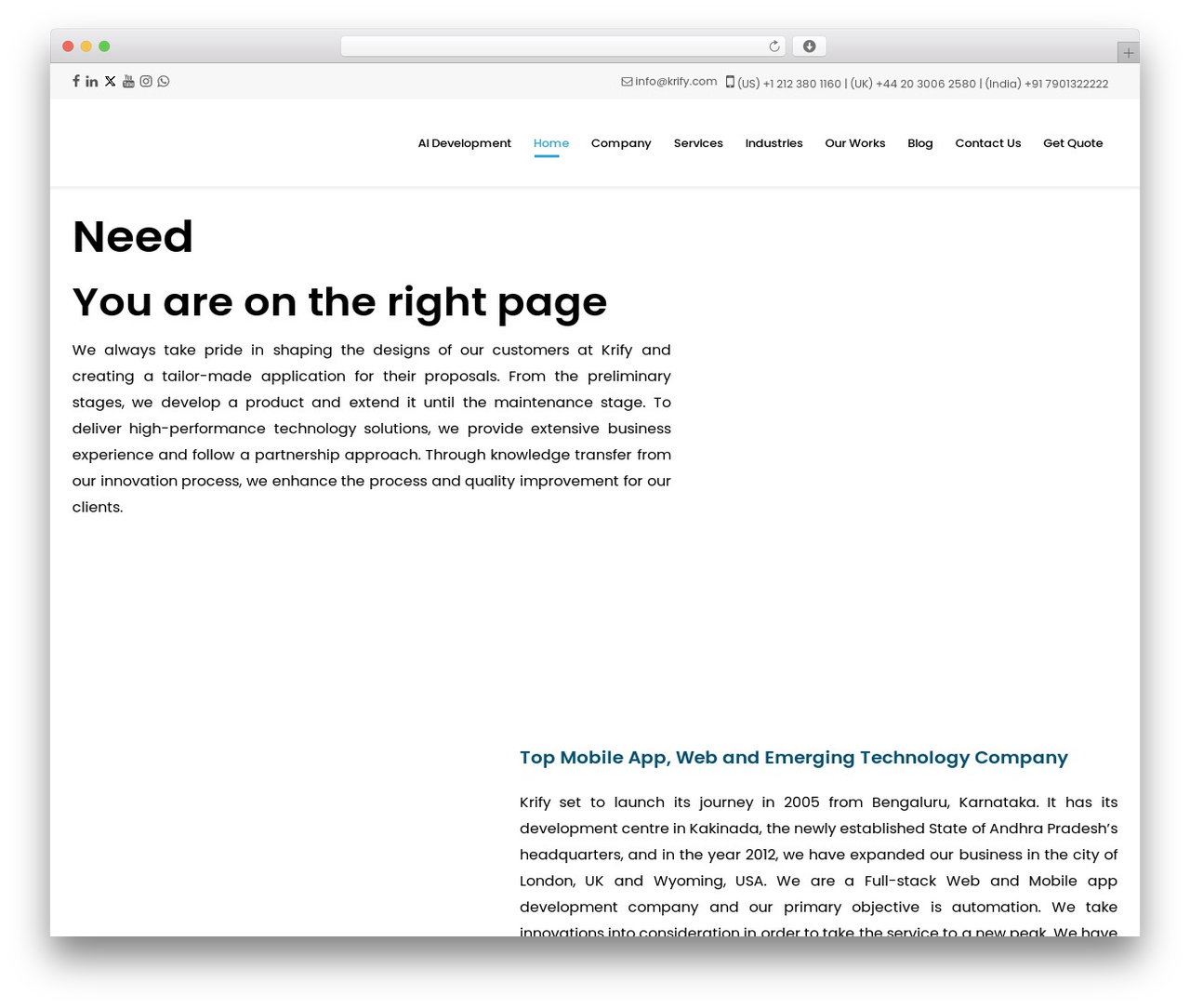 WordPress theme Niva - krify.com WordPress theme Niva - krify.com