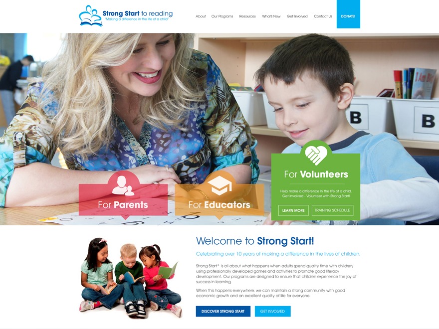 WordPress theme Strong Start by Arrowsmith Corporation