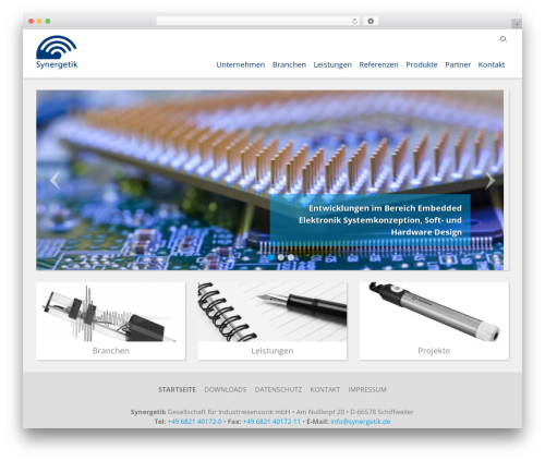 WordPress theme Synergetik - synergetik.de