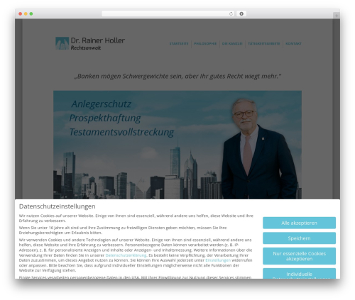 WordPress website theme benz digital - bankrechtmainz.de