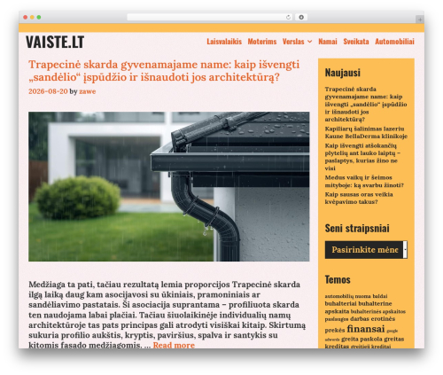 WordPress website theme Kalaratri - vaiste.lt WordPress website theme Kalaratri - vaiste.lt