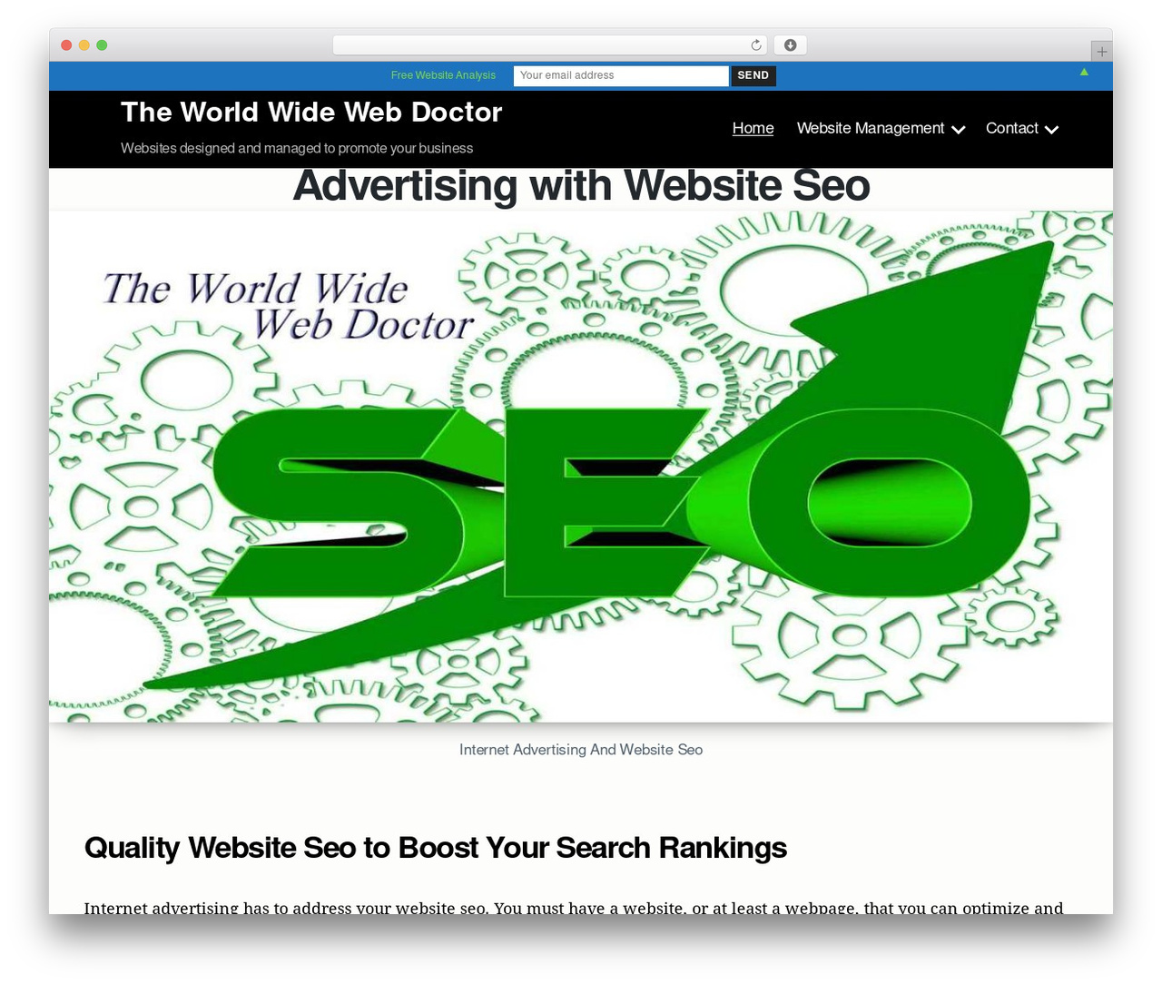 WordPress website theme Prologe Lite - worldwidewebdoctor.com