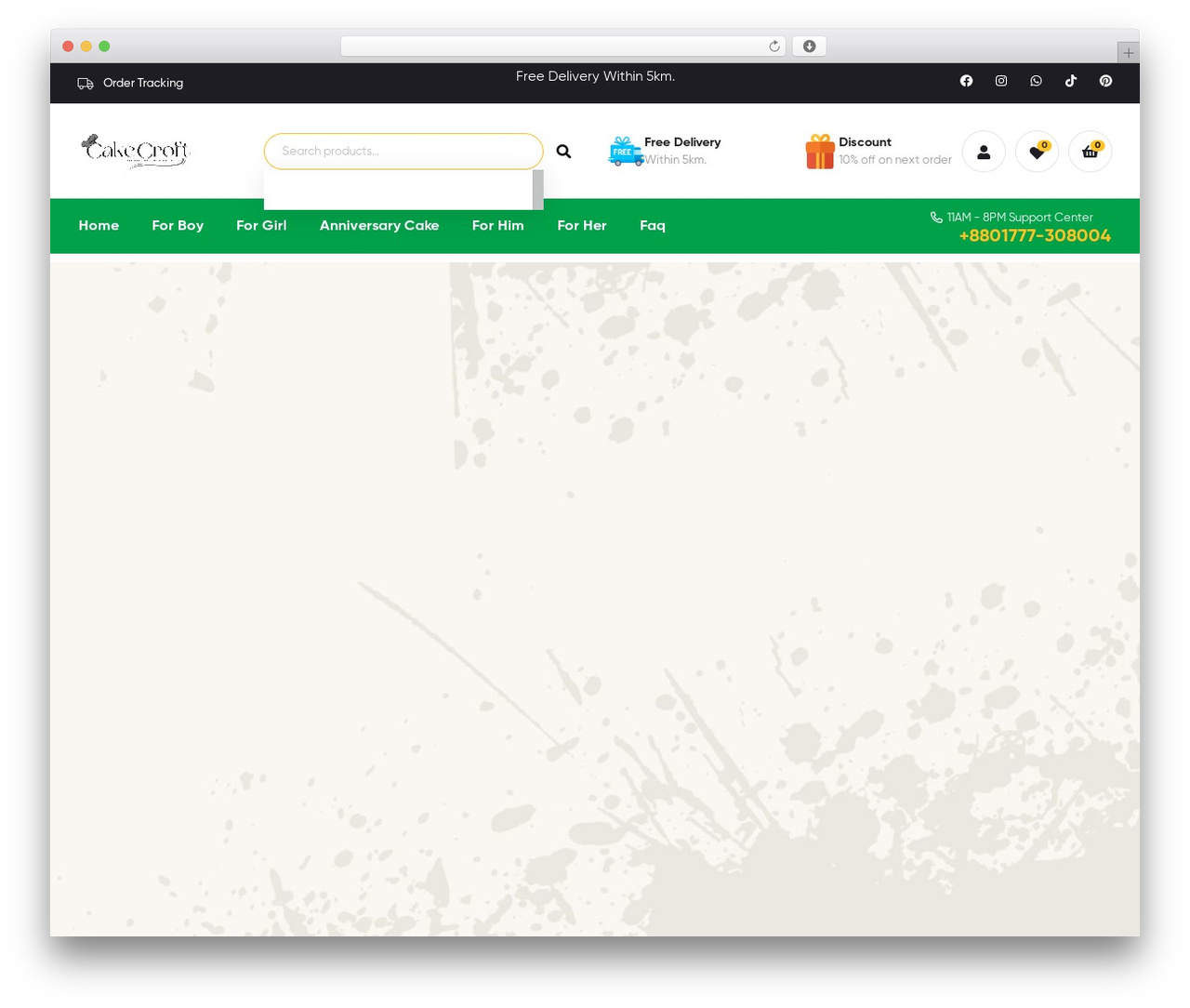 WP theme Poco - cakecroft.com