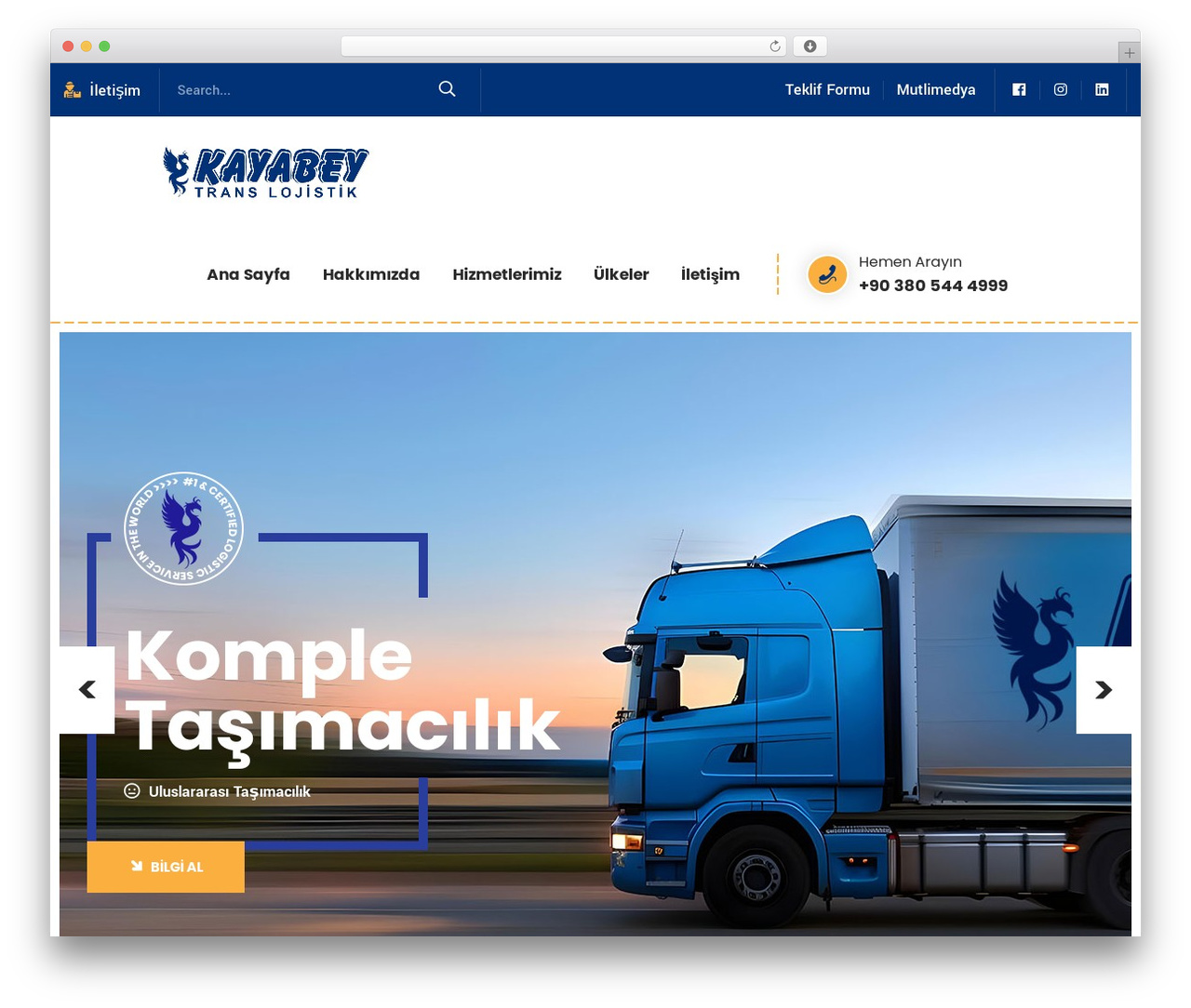 WP theme Transida - kayabeytranslojistik.com