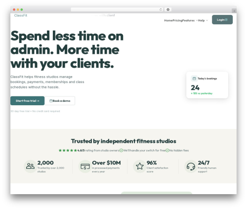 Keydesign framework WordPress plugin - classfit.com