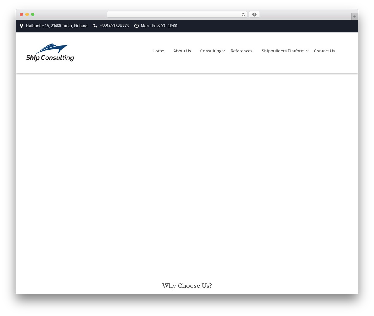 YachtCharter WordPress theme - shipconsulting.com