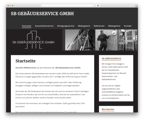 zeePersonal WordPress theme - sb-gebaeudeservice.de