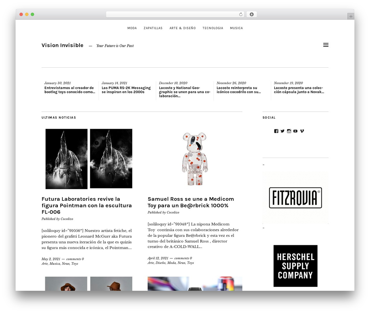 Zuki WordPress theme - visioninvisible.com.ar