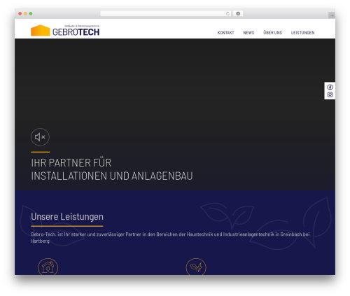 Bootstrap Basic4 WordPress website theme - gebrotech.at