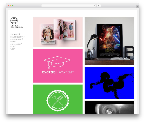 HyperX WordPress theme - oscarefverlund.com