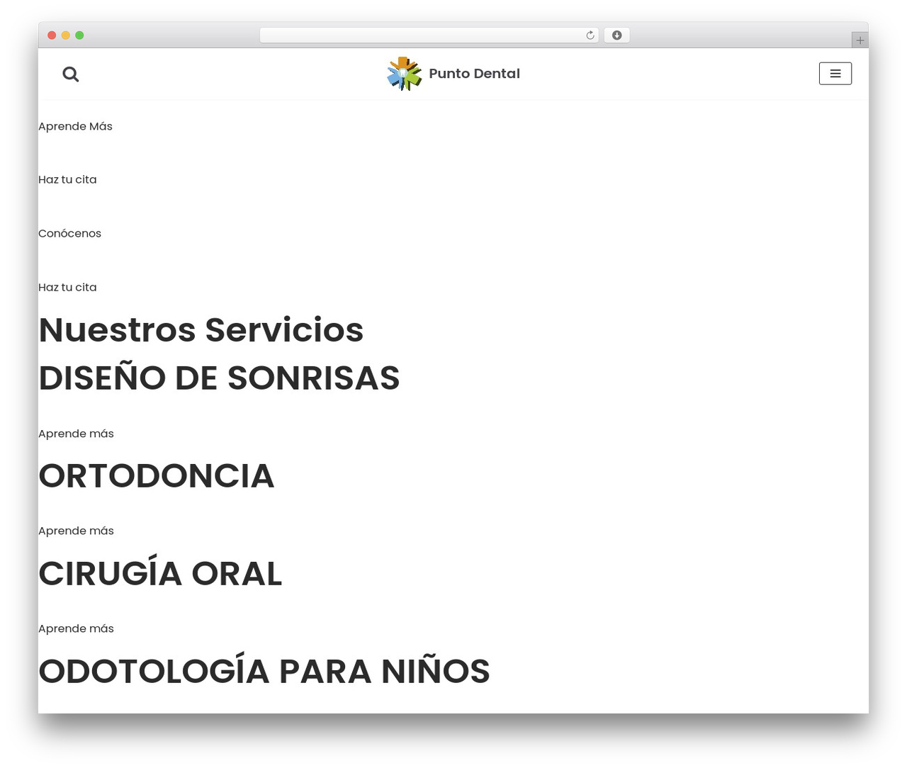Neve top WordPress theme - puntodentalgt.com