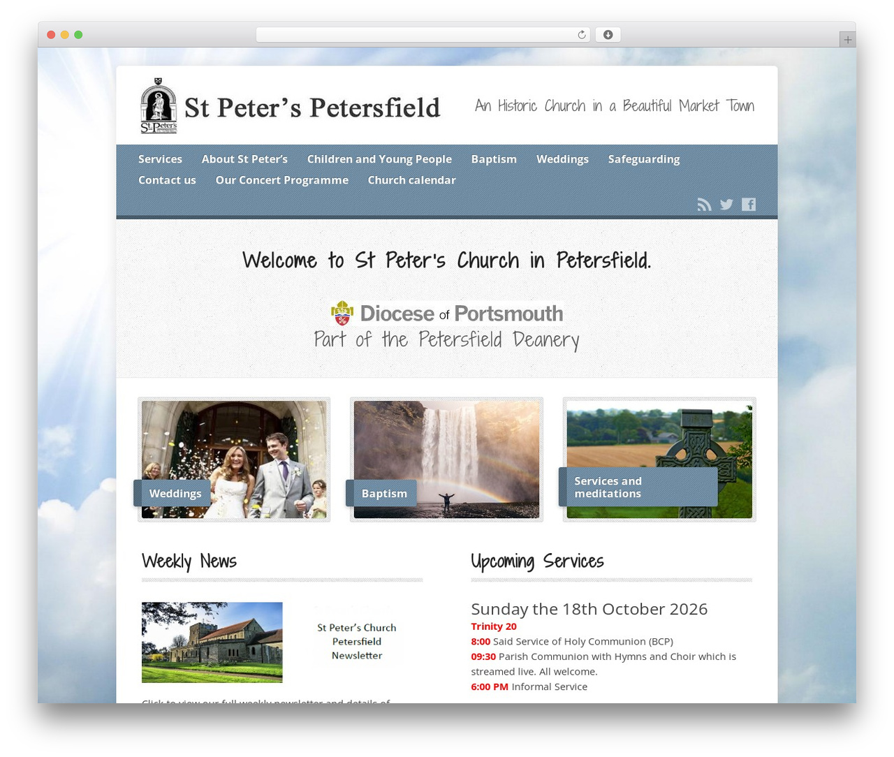 Risen WordPress theme - stpeterspetersfield.org.uk