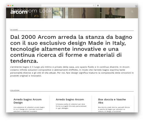 WordPress theme Arcom Theme - arcombagno.com