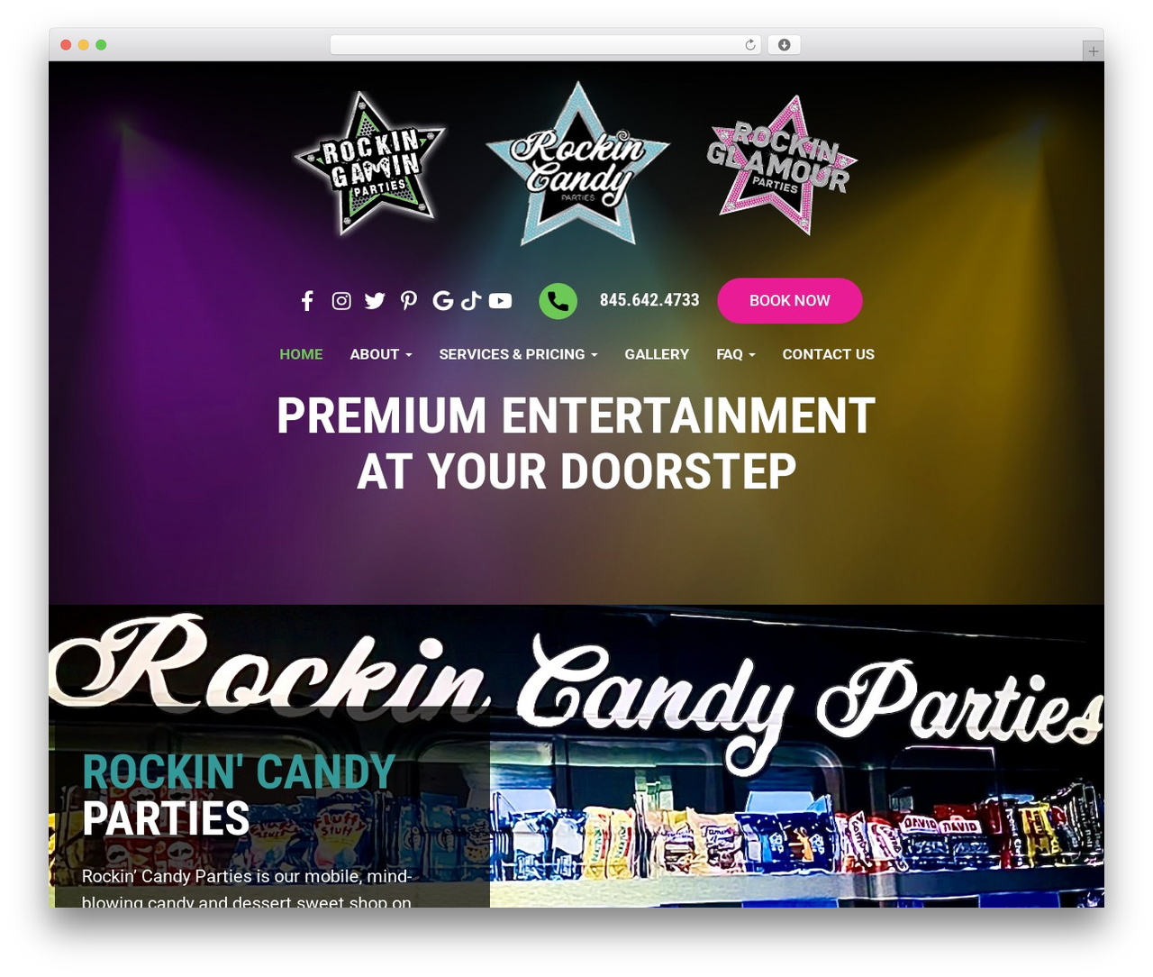 WordPress theme DevDmBootstrap3 - rockingaminparties.com