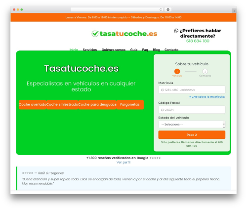 WordPress theme Genesis - tasatucoche.es