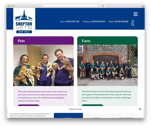 Slide-out Menu – Mobile Friendly modern navigation (simple-slideout-menu) free WordPress plugin - sheptonvets.com