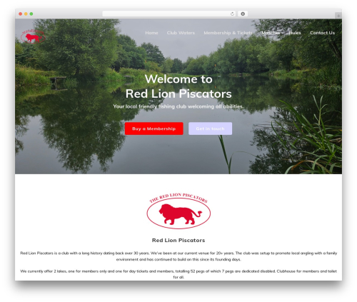 Atomlab WordPress theme - redlionpiscators.co.uk