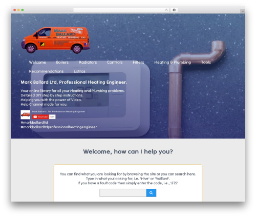 Blocky WordPress theme - markballard-ltd.com
