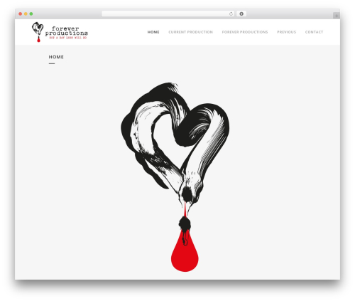 Bridge WordPress theme - foreverproductions.ch