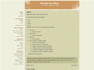 diary-lite WordPress theme design by page