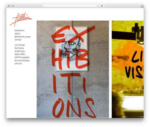 Expositio WordPress theme - tzebis.com
