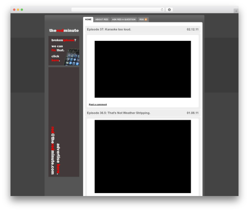 Gluttony top WordPress theme - theredminute.com