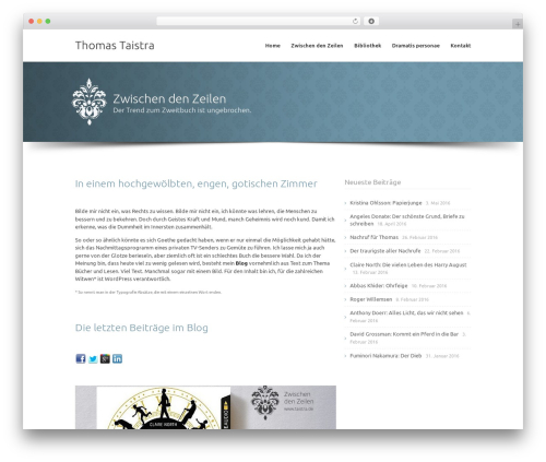 Meteor WordPress theme - taistra.de
