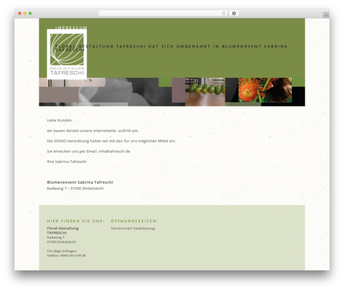 Nonus theme WordPress - tafreschi.de