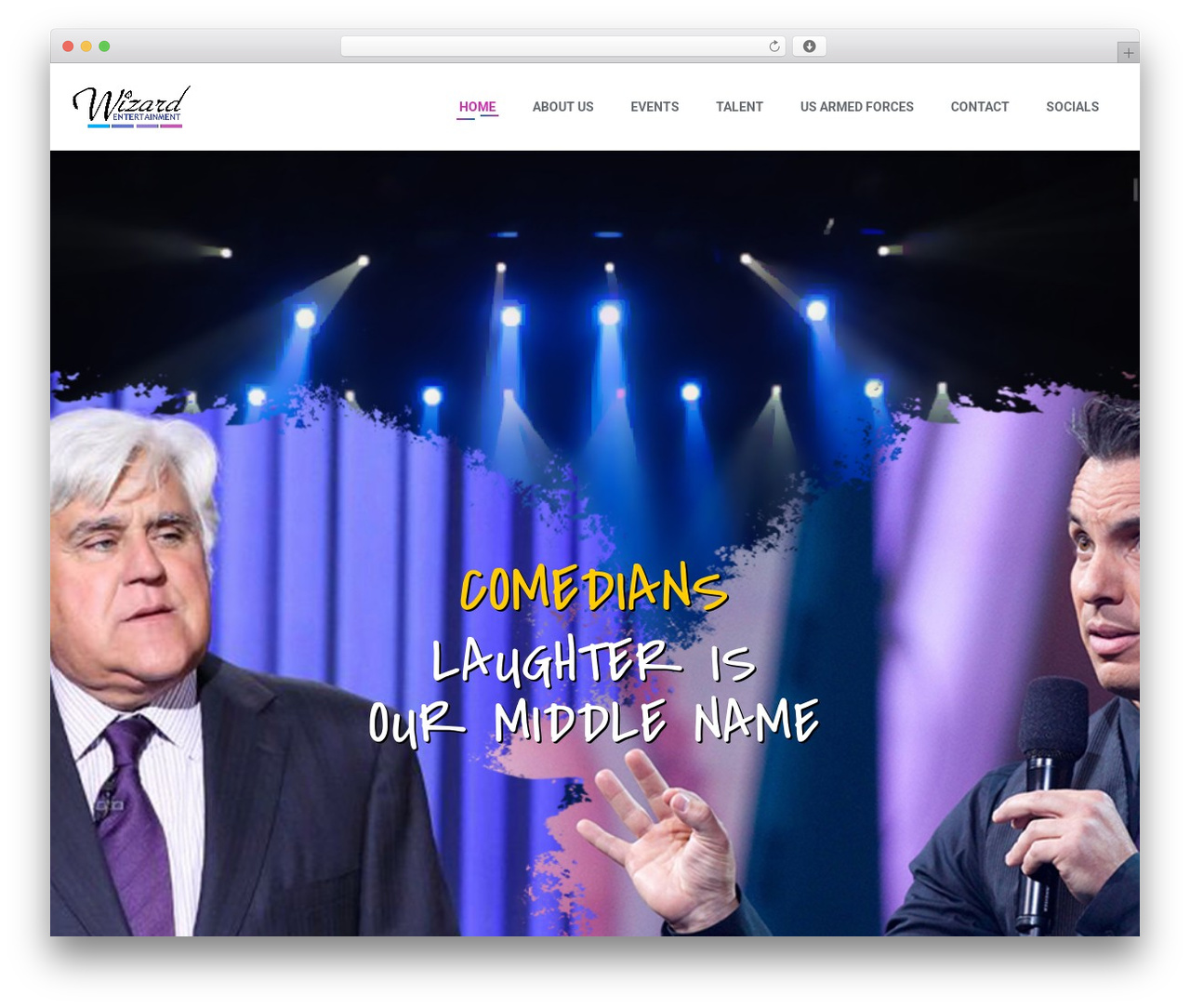 Solala WordPress website theme - wizard-entertainment.com