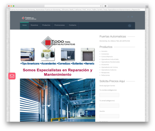 Ninja contact form WordPress plugin - todoparapuertasautomaticas.com