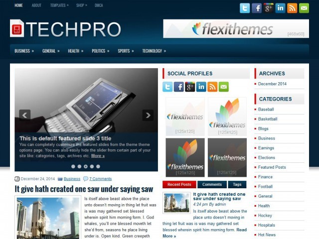 Theme WordPress TechPro Theme WordPress TechPro