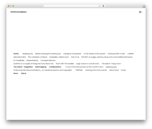 Uncode core WordPress plugin - dimitrakondylatou.com