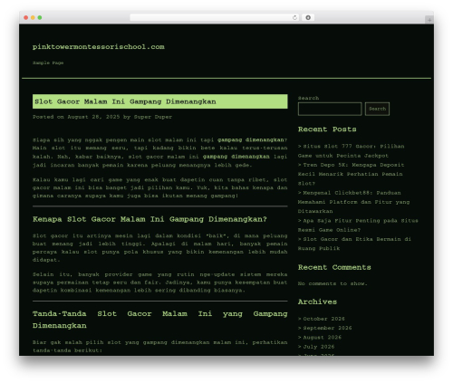 WordPress theme Bappi - pinktowermontessorischool.com