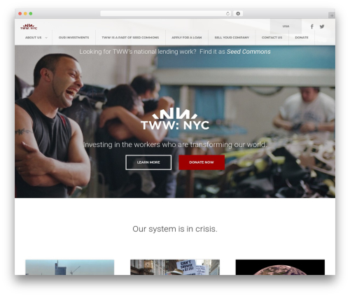 WordPress theme Machine WP - theworkingworld.org/us