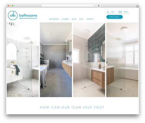 WordPress theme ontheball - www.ontheballbathrooms.com.au