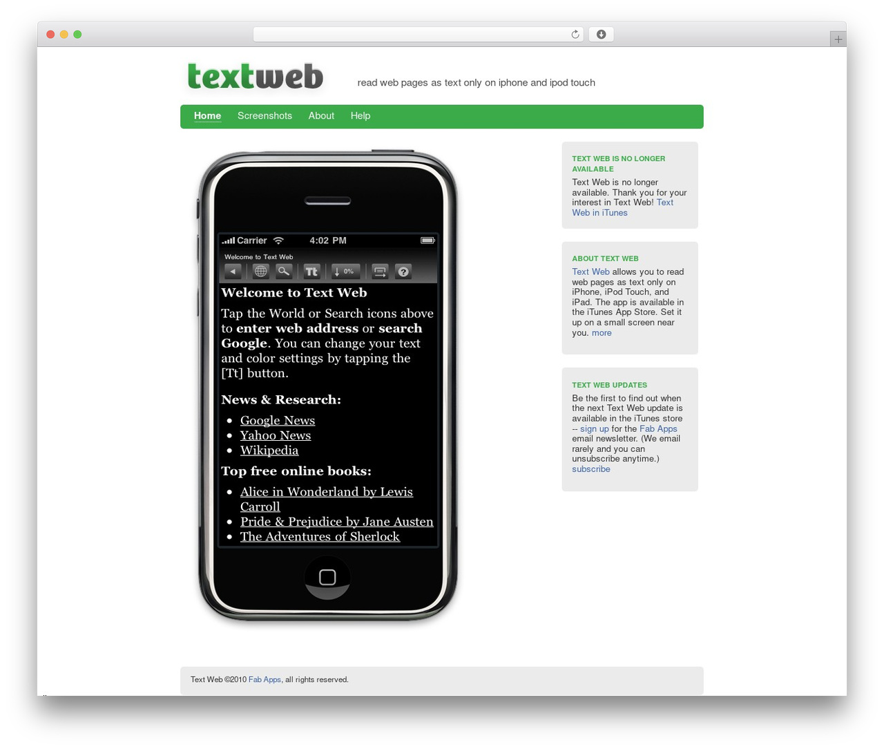 WordPress theme Text Web 1 - textweb.fabapps.com WordPress theme Text Web 1 - textweb.fabapps.com