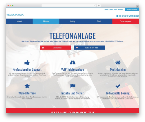 WordPress website theme Telematica V2 - telematica.at/telefonie/telefonanlage