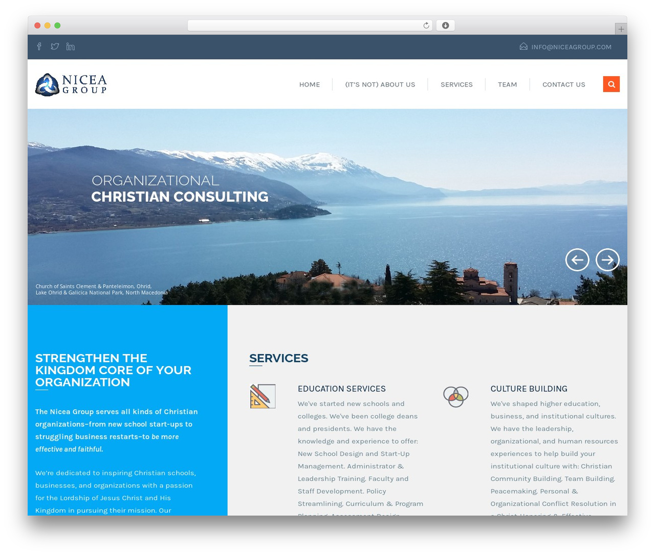 Consultancy WordPress website theme - niceagroup.com