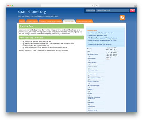 DeepBlue theme WordPress - spanishone.org