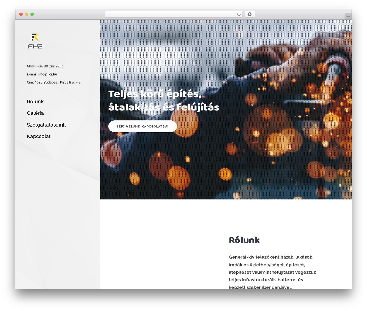DFD Native premium WordPress theme - fk2.hu