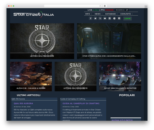 Extra theme WordPress - starcitizenitalia.com