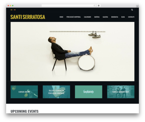 Metric best WordPress theme - santiserratosa.com