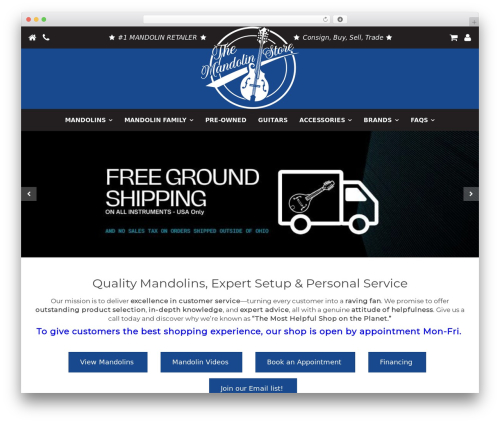 WebSource WordPress ecommerce theme - themandolinstore.com