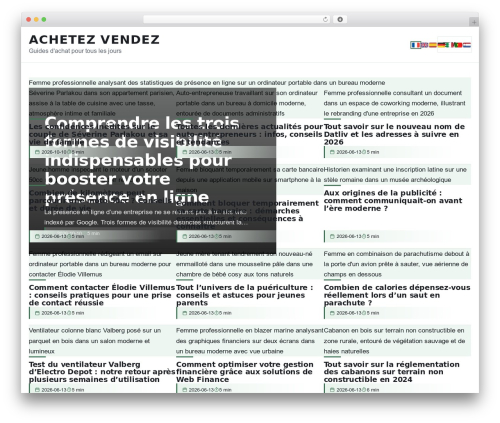 WordPress theme Esteem - achetez-vendez.net