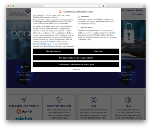 WordPress theme Hello Elementor - oparco.de