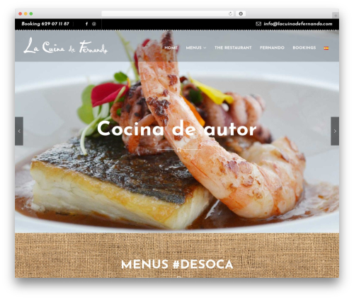 WordPress theme PizzaMia - lacuinadefernando.com