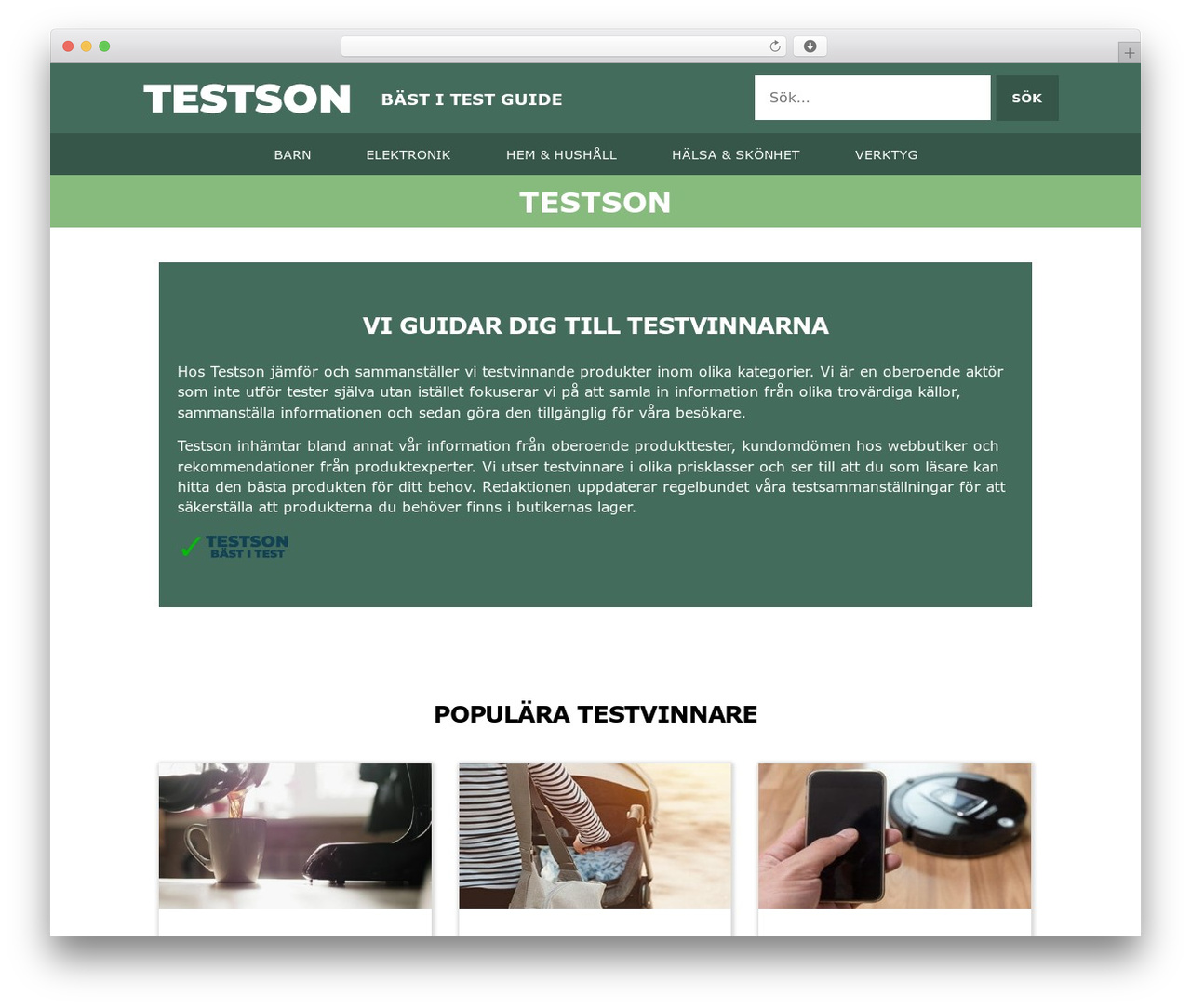 WordPress theme Testson - testson.se WordPress theme Testson - testson.se