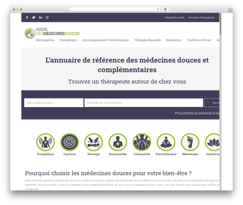 WordPress website theme Classify - guide-medecines-douces.com