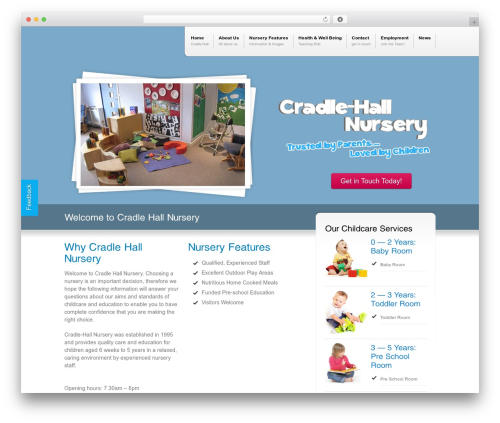 Collision testimonials WordPress plugin - cradlehallnursery.com